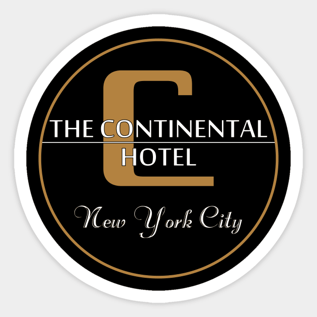 The Continental Sticker by BishopCras